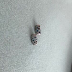 Judith Ripka London Blue Topaz Omega Back Earrings